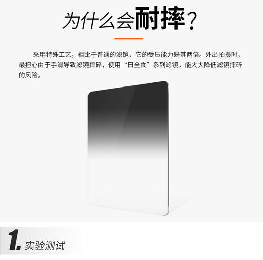 Haida海大抗摔软渐变镜/硬/反向渐变镜滤镜100x150mm(日全食系列) 商品图1