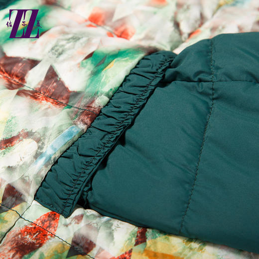 佐尔美短款纯色羽绒服女新冬季毛领羽绒服短款E44YH11 商品图2