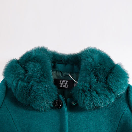 佐尔美毛领羊毛大衣女冬季气质显瘦毛呢外套女中长款E44ZH47 商品图2