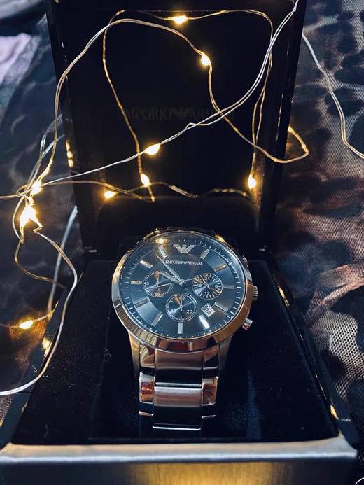 阿玛尼商务休闲时尚刚带男款手表ar2434