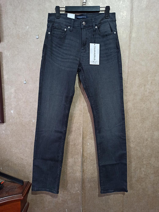 瑕疵19年新款纽约大宝calvinkleinck男士纯色做旧带口袋牛仔裤ckj035