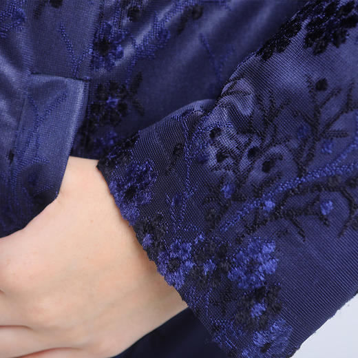 佐尔美冬季新款气质中老年加厚长款潮流貂毛领羽绒服E84PQ53 商品图2