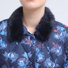 佐尔美冬季新款印花修身长款貂毛领羽绒服女E84YO04 商品缩略图1