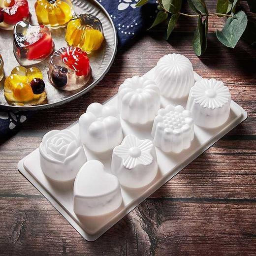 食品级PP果冻模具 家用做果冻 自制布丁模具爱心花形等 商品图2