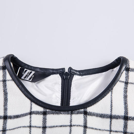 佐尔美春秋季新款大码女装修身显瘦羊毛无袖背心裙连衣裙E54LL15 商品图2