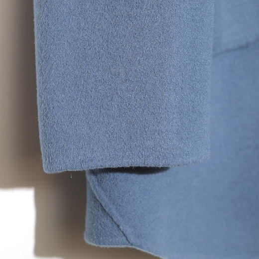 佐尔美新品秋冬新品中老年简约款女士纯色羊毛双面呢中褛E84SM01 商品图2