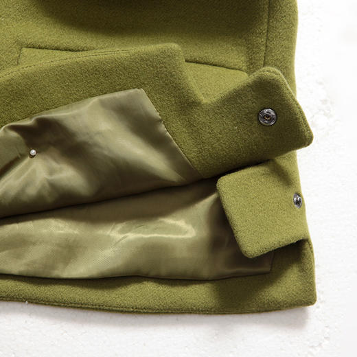 佐尔美新品冬季新品中老年纯色短款羊毛中老年女士外套E74ZD51 商品图3