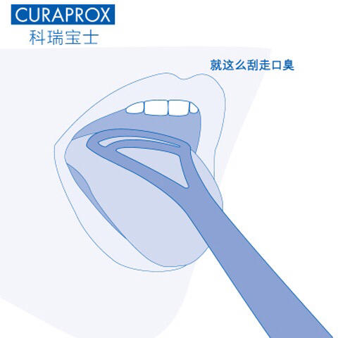 瑞士进口CURAPROX科瑞宝士单双刃舌苔刷 颜色随机 商品图4