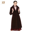 佐尔美新品冬季女装纯色百搭修身显瘦羊剪绒羊毛大衣外套E74YJ41 商品缩略图0