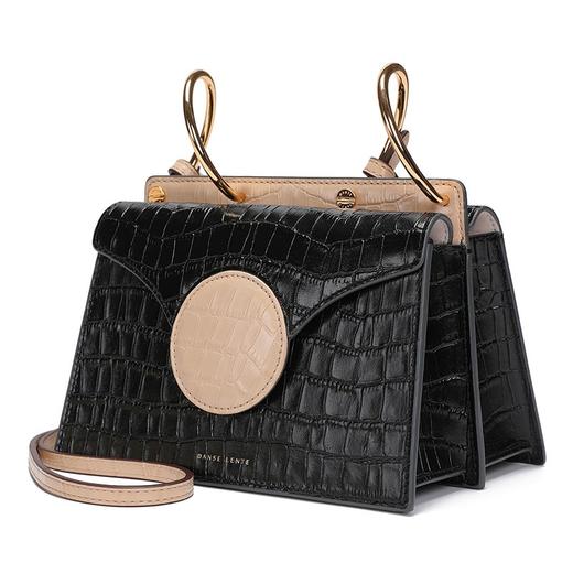 DANSE LENTE 女士 Mini Phoebe 鳄鱼纹牛皮迷你风琴包单肩斜跨包S2015 商品图1