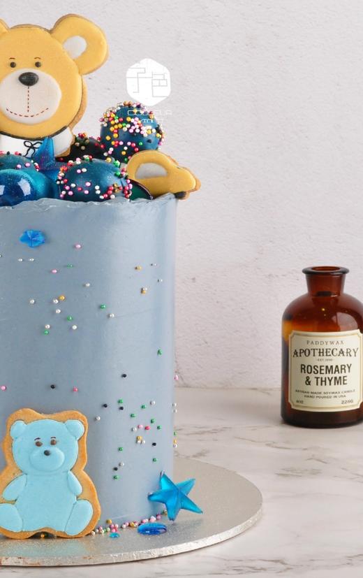 （C025)Couleur Violet 小熊迷幻主题乳酪霜蛋糕【特高款】 商品图1