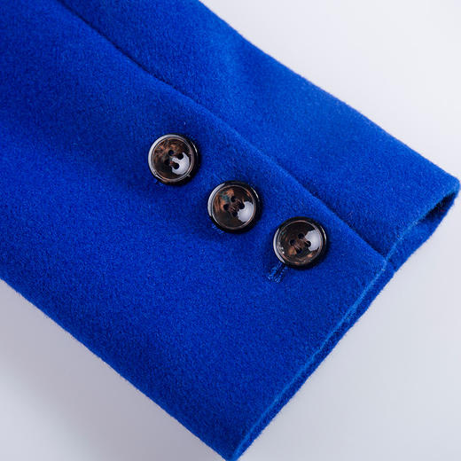 佐尔美冬款毛领羊毛大衣纯色修身显瘦毛呢大衣外套E54ZT27 商品图4