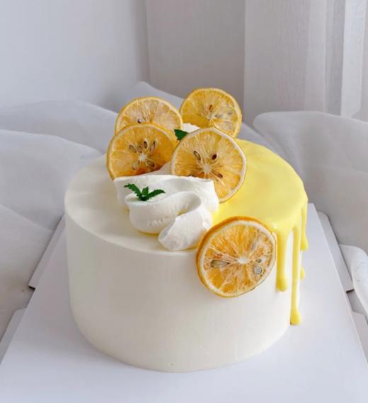 小清新柠檬生日蛋糕