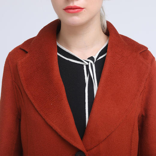 佐尔美冬季新款气质潮流宽松复古羊毛双面呢大衣E84SM03 商品图1