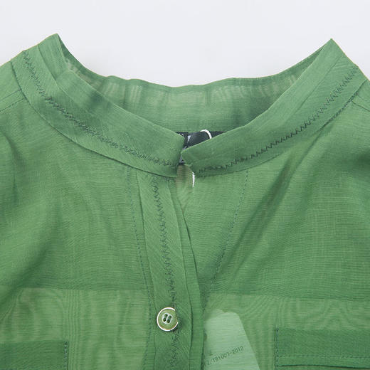 佐尔美新品春秋秋新款风衣女中长款气质薄款外套圆领中袖E61FZ34 商品图2