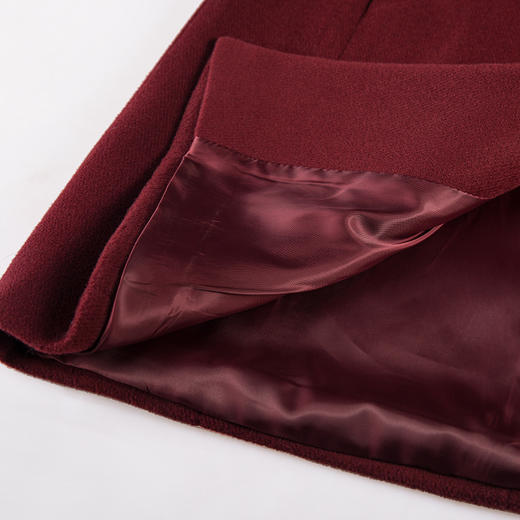 佐尔美新品冬羊毛大衣女新款毛领大码毛呢外套中长款E44ZH39 商品图4