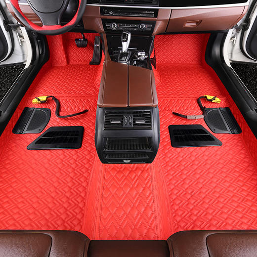 牧宝360软包脚垫美雅系列超耐磨皮革加密弯头纱