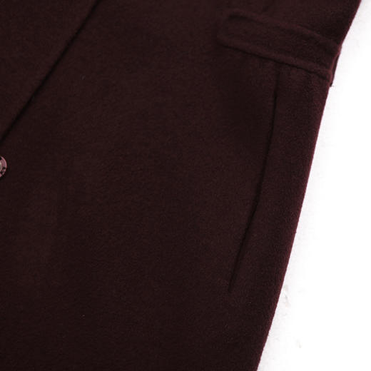 佐尔美冬新品纯色针织山羊绒羊毛双面呢女士大衣E74SM31 商品图2