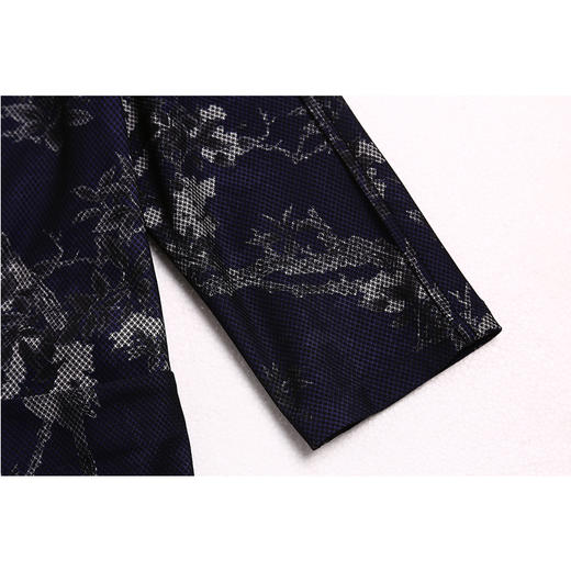 佐尔美春秋季女装纯色印花修身显瘦七分袖风衣外套E71SO20 商品图2