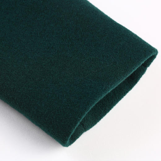 佐尔美冬季新款羊毛呢外套女中长款圆领毛领呢大衣E64ZO32 商品图4