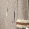 佐尔美冬季新品 纯色气质中老年女士中长款羊剪绒毛领大衣E84YJ27 商品缩略图3