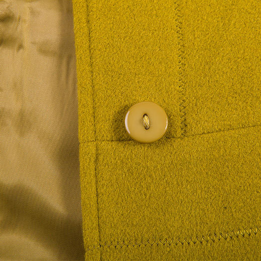 佐尔美毛呢春中长款韩版茧型单排扣呢子大衣宽松大码显瘦E54ZZ20 商品图4