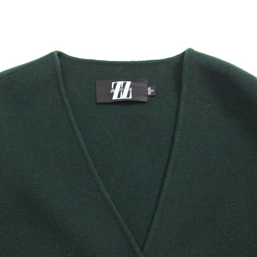 佐尔美冬季新品女士纯色羊毛双面呢外套呢子大衣E74SM17 商品图1