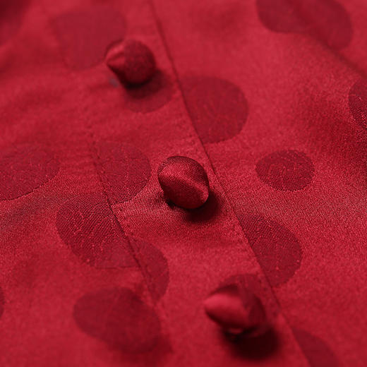 佐尔美夏季新款气质简约通勤圆领真丝圆点桑蚕丝衬衣E92CS55 商品图2