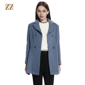 佐尔美新品秋冬新品短款修身保暖羊毛呢中老年外套E64ZZ37