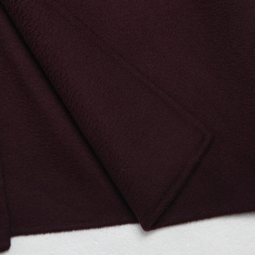 佐尔美ZZ 新品反季经典纯色简约中长款女士羊毛双面呢大衣E74SM26 商品图3