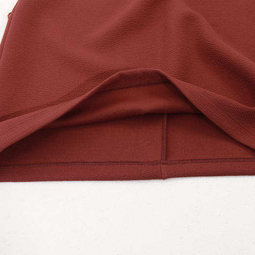 佐尔美秋季女装纯色百搭无袖修身显瘦连衣裙中裙E73LL36 商品图3