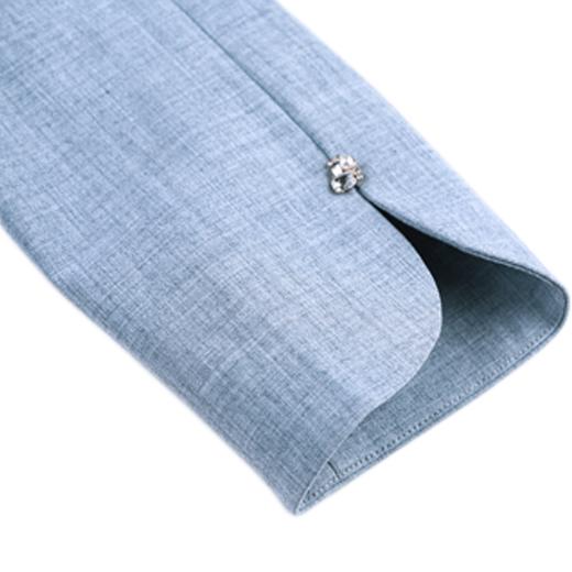 佐尔美春秋女装纯色简约舒适清新直筒五分袖连衣裙OL中裙E63LL15A 商品图2