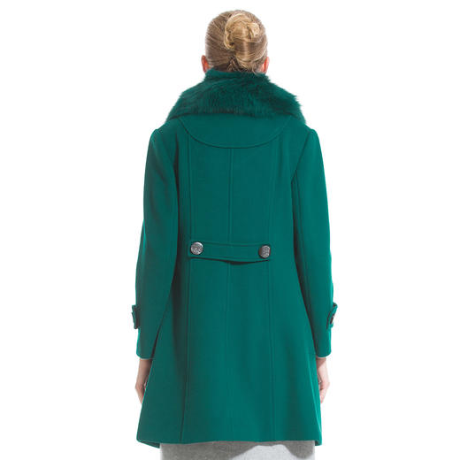 佐尔美羊毛大衣女 羊毛呢子女毛领毛呢外套女中长款E44ZH61 商品图1