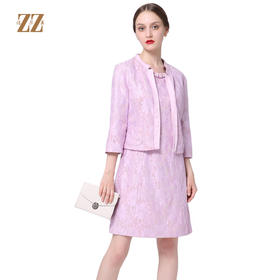 佐尔美年中女装纯色暗花休闲修身小西装短装外套上衣E61SO13