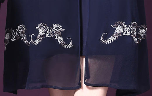 WXY-18175新款时尚两件套大码重磅桑蚕丝真丝连衣裙 商品图7