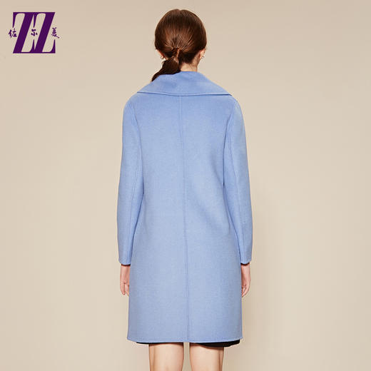 佐尔美冬季女装双面羊毛大衣女中长款西装领毛呢外套E64SM10 商品图1