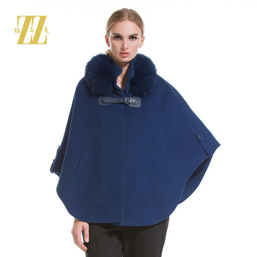 佐尔美毛呢大衣短款女冬季外套斗篷型欧美风反季E44ZH65 商品图0