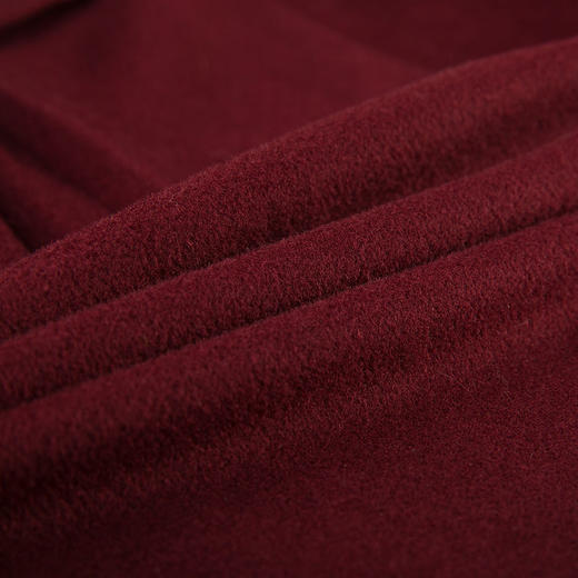 佐尔美新品狐狸毛领羊毛呢子短款中老年女士外套妈妈装E44ZH49 商品图4