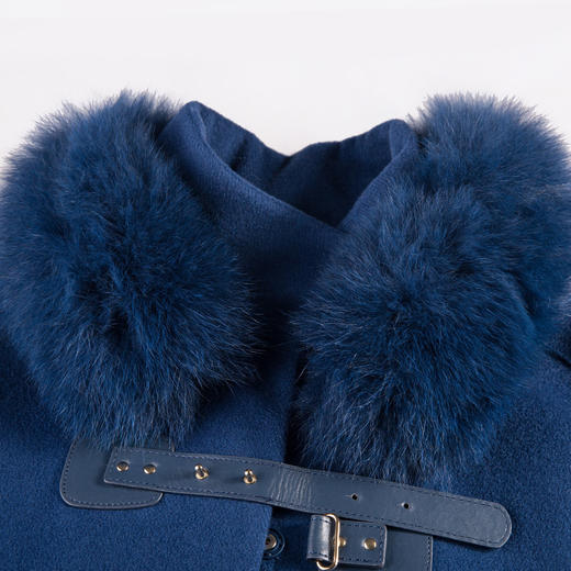 佐尔美毛呢大衣短款女冬季外套斗篷型欧美风反季E44ZH65 商品图2