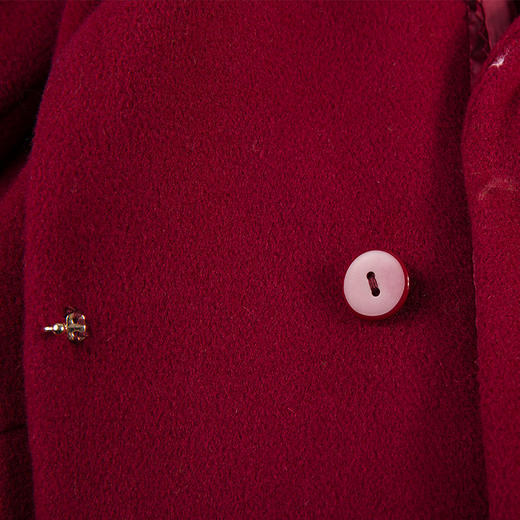 佐尔美冬季新款纯色中长款女装修身羊毛大衣毛呢外套女E54ZZ14 商品图4