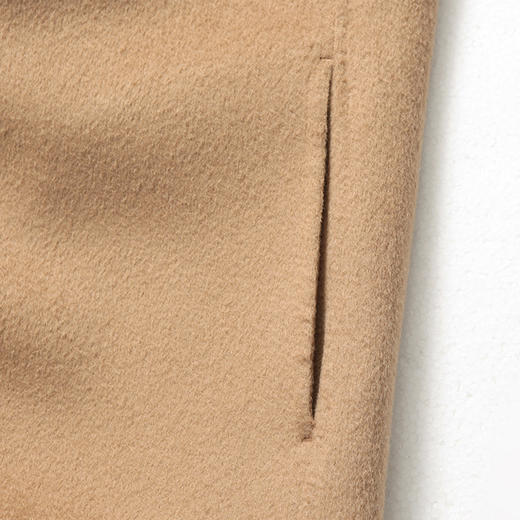 佐尔美新品秋冬新品纯色羊毛双面呢中长款中老年女士大衣E74SM11 商品图2