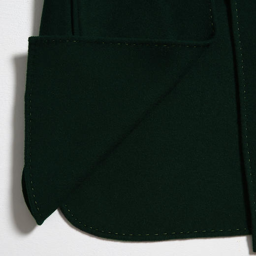 佐尔美冬季女装纯色修身显瘦羊毛双面呢子大衣外套E64SM26 商品图3