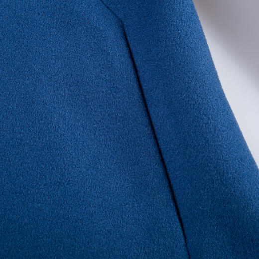 佐尔美冬季毛领纯色修身显瘦羊毛大衣单排扣外套女E54ZT19 商品图4