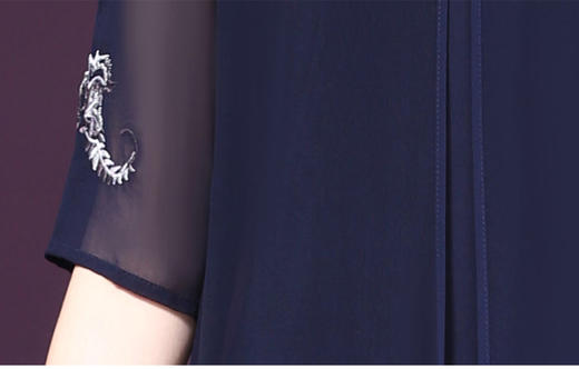 WXY-18175新款时尚两件套大码重磅桑蚕丝真丝连衣裙 商品图9