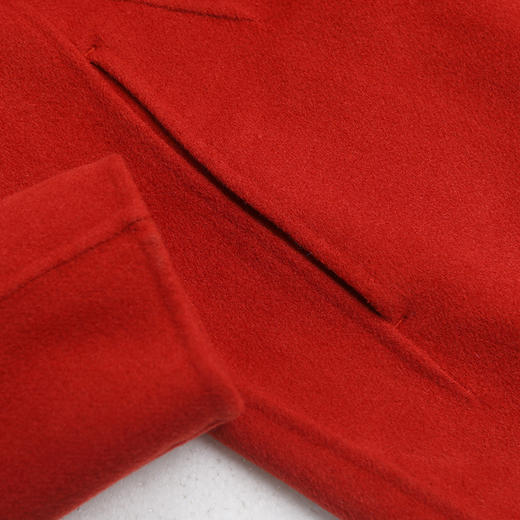 佐尔美秋冬新款纯色简约中长款羊毛双面呢大衣E74SM15 商品图2