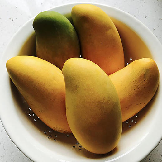 海南黄玉芒果皮薄多汁口感纯正