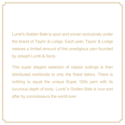 Taylor Lodge Lumb's Golden Bale 四经四纬金奖羊毛全麻衬套装 商品图1