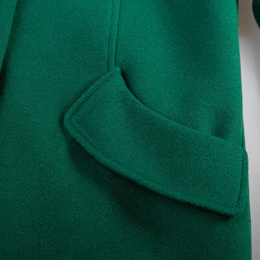 佐尔美冬季新款长款纯色修身显瘦单排扣羊毛大衣女外套E54ZZ23 商品图4