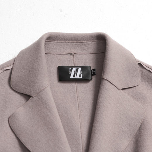 佐尔美冬季新品中长款针织山羊绒羊毛双面呢女士大衣E74SM29 商品图1