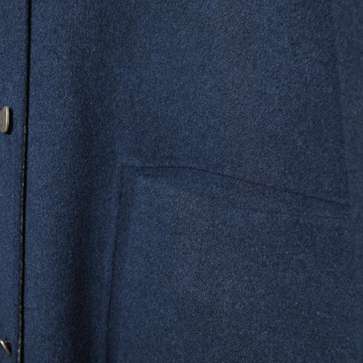 佐尔美新品秋冬新品 中老年简约时尚羊毛双面呢大衣E84SM11 商品图3